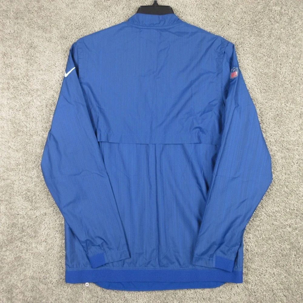 Indianapolis Colts Jacket Mens Medium Blue 1/4 Zip Pullover Windbreaker Nike NFL